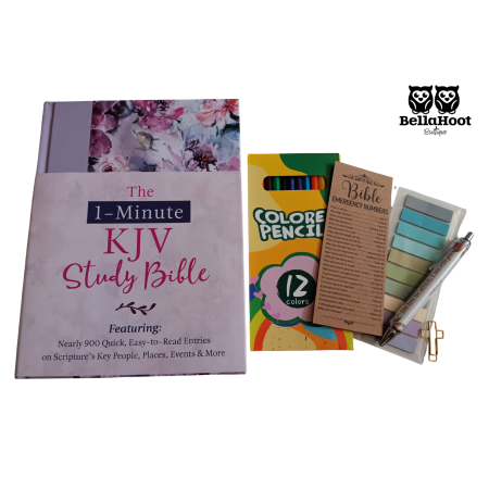 The 1-Minute KJV Study Bible – Lavender Petals The 1-Minute KJV Study Bible – Lavender Petals